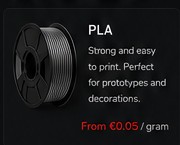 PLA 3D printing material