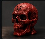 Red skull model